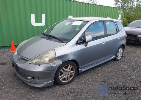 2008 Honda Fit Sport из США, поврежденный, VIN JHMGD38678S016515